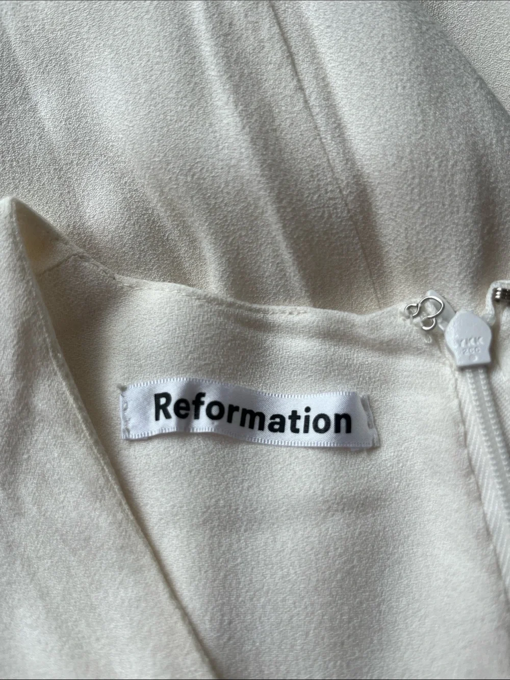 Reformation “Gatsby” Ivory Maxi Dress! - Picture 7 of 8